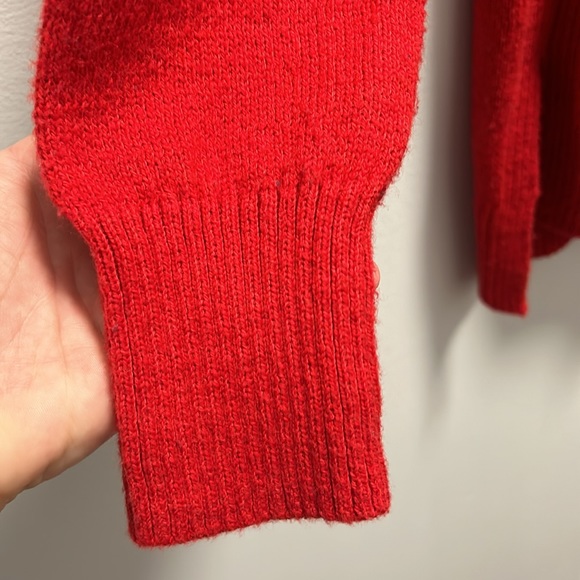 Old Navy red long sleeve turtleneck sweater - Picture 5 of 6